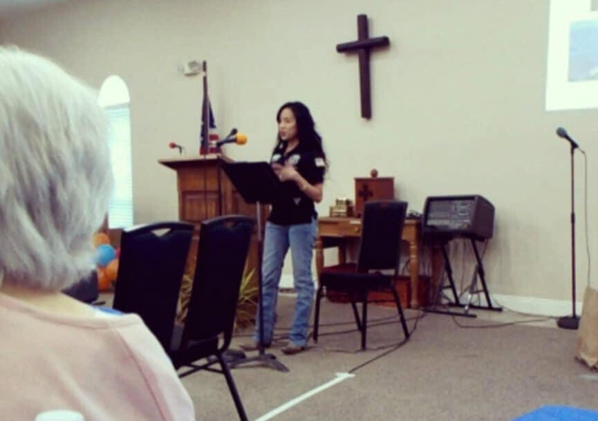 Untitled Nicky Dare speaking at local church on how to stay prepared for earthquake and active shooter scenarios